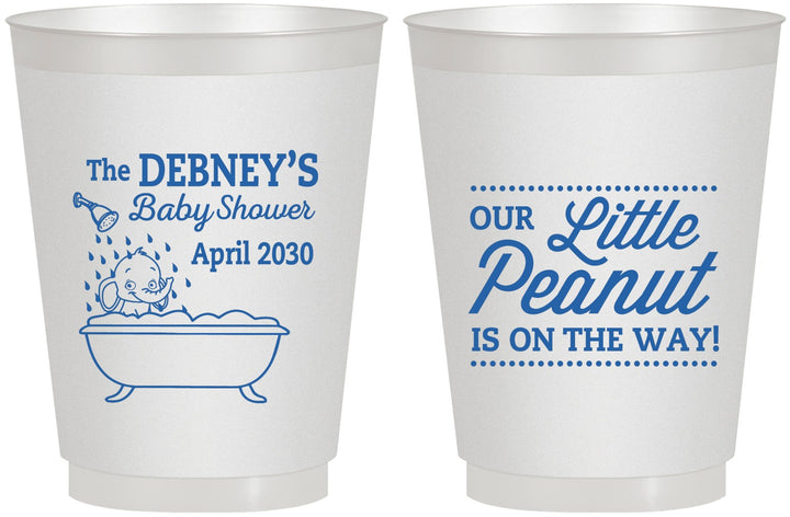Personalized Baby Shower 16 oz Frosted Cups - Little Peanut | 90180