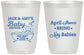Personalized Baby Shower 16 oz Frosted Cups - April Showers May Babies | 90181