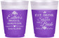 Custom Bridal Shower 16 oz Color Changing Frosted Cups - Eat Drink Shower Bride | 100002