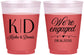 Custom Engagement 16 oz Color Changing Frosted Cups - We Are Engaged | 10001