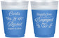 Custom Engagement 16 oz Color Changing Frosted Cups - Happily Ever Engaged | 10004