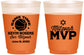 Custom Bar Mitzvah 16 oz Color Changing Frosted Cups - 13th Birthday Basketball | 110001
