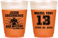 Custom Bar Mitzvah 16 oz Color Changing Frosted Cups - 13th Birthday Football | 110002