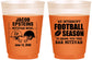 Custom Bar Mitzvah 16 oz Color Changing Frosted Cups - 13th Birthday Football | 110003