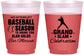 Custom Bar Mitzvah 16 oz Color Changing Frosted Cups - 13th Birthday Baseball | 110004