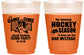 Custom Bar Mitzvah 16 oz Color Changing Frosted Cups - 13th Birthday Hockey | 110006