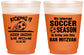 Custom Bar Mitzvah 16 oz Color Changing Frosted Cups - 13th Birthday Soccer | 110009
