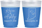 Custom Wedding 16 oz Color Changing Frosted Cups - Indiana | 113