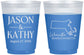 Custom Wedding 16 oz Color Changing Frosted Cups - Massachusetts | 120