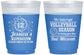 Custom Bat Mitzvah 16 oz Color Changing Frosted Cups - 12th Birthday Volleyball | 120016