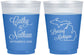 Custom Wedding 16 oz Color Changing Frosted Cups - Michigan | 121