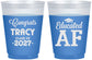 Custom Graduation 16 oz Color Changing Frosted Cups - Class Of 2027 Educated Af | 130015
