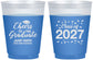 Custom Graduation 16 oz Color Changing Frosted Cups - Class Of 2027 Cheers Graduate | 130021