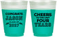 Custom Graduation 16 oz Color Changing Frosted Cups - Class Of 2027 Last Four Years | 130036