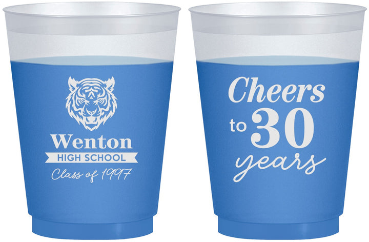 Custom Class Reunion 16 oz Color Changing Frosted Cups - Class Of 1997 30 Year | 140002