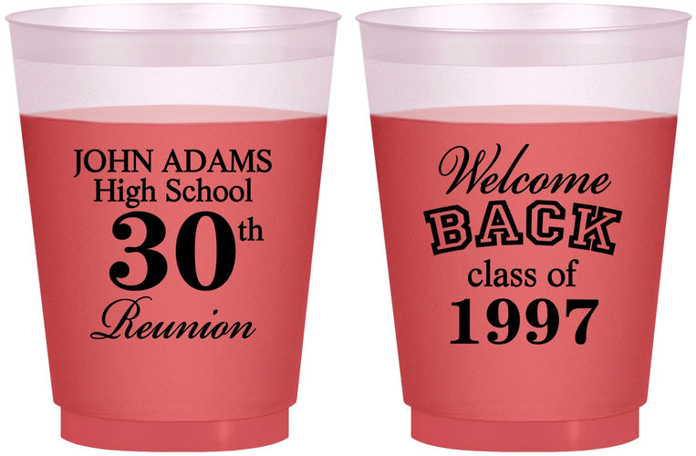 Custom Class Reunion 16 oz Color Changing Frosted Cups - Class Of 1997 30 Year | 140007