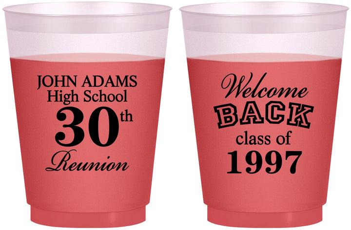 Custom Class Reunion 16 oz Color Changing Frosted Cups - Class Of 1997 30 Year | 140007