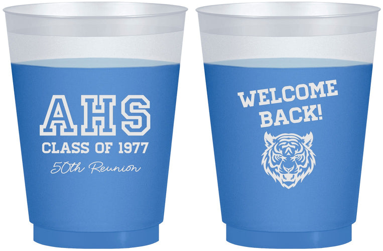 Custom Class Reunion 16 oz Color Changing Frosted Cups - Class Of 1977 50 Year | 140014