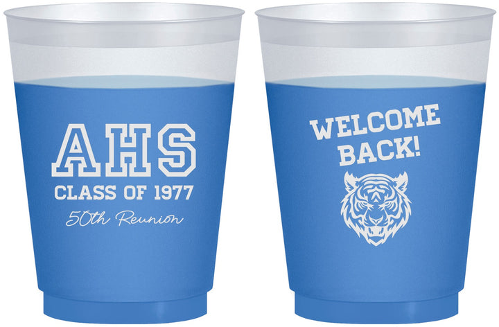Custom Class Reunion 16 oz Color Changing Frosted Cups - Class Of 1977 50 Year | 140014