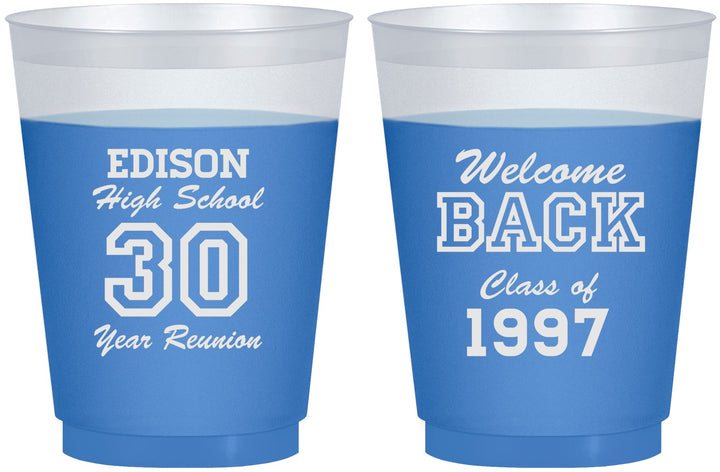 Custom Class Reunion 16 oz Color Changing Frosted Cups - Class Of 1997 30 Year | 140022