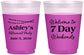 Custom Retirement 16 oz Color Changing Frosted Cups - 7 Day Weekends | 150004