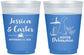 Custom Wedding 16 oz Color Changing Frosted Cups - Delaware | 157