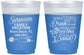 Custom Family Vacation 16 oz Color Changing Frosted Cups - Beach Toes In The Sand | 180000