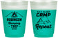 Custom Family Vacation 16 oz Color Changing Frosted Cups - Eat Sleep Camp Repeat | 180014