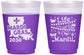 Custom Mardi Gras 16 oz Color Changing Frosted Cups - Life Of The Mardi | 190001