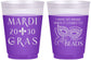 Custom Mardi Gras 16 oz Color Changing Frosted Cups - Nola New Orleans | 190006