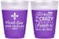 Custom Mardi Gras 16 oz Color Changing Frosted Cups - Fleur De Lis | 190013