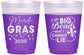 Custom Mardi Gras 16 oz Color Changing Frosted Cups - Big Bead Fleur De Lis | 190018