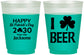 Custom St Patricks Day 16 oz Color Changing Frosted Cups - Clover Irish | 200003