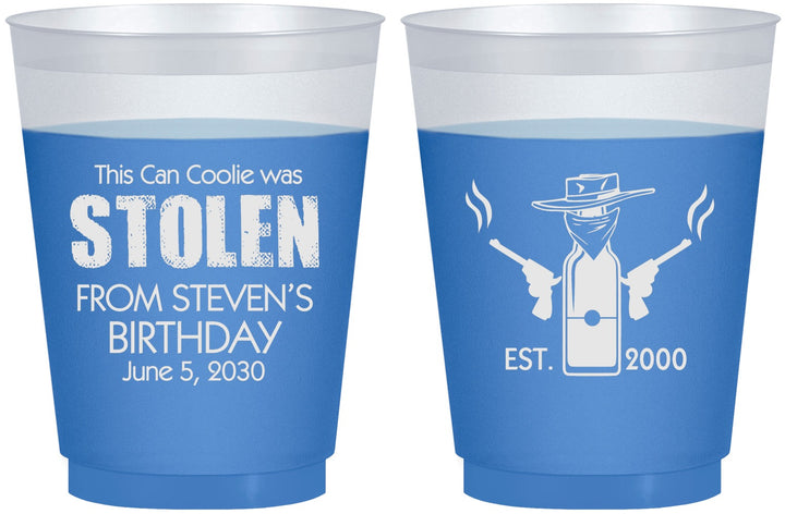 Custom Birthday 16 oz Color Changing Frosted Cups - 30th | 20007