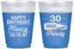 Custom Birthday 16 oz Color Changing Frosted Cups - 30 And Thirsty | 20014