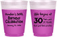 Custom Birthday 16 oz Color Changing Frosted Cups - 30th The Last 29 Years | 20019