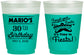 Custom Birthday 16 oz Color Changing Frosted Cups - 30th Fiesta | 20034