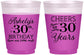 Custom Birthday 16 oz Color Changing Frosted Cups - Cheers To 30 Years | 20041
