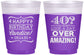 Custom Birthday 16 oz Color Changing Frosted Cups - 40th | 20044
