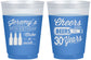 Custom Birthday 16 oz Color Changing Frosted Cups - Cheers Beers To 30 Years | 20076