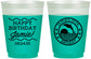 Custom Birthday 16 oz Color Changing Frosted Cups - 25th Dolphins | 20077
