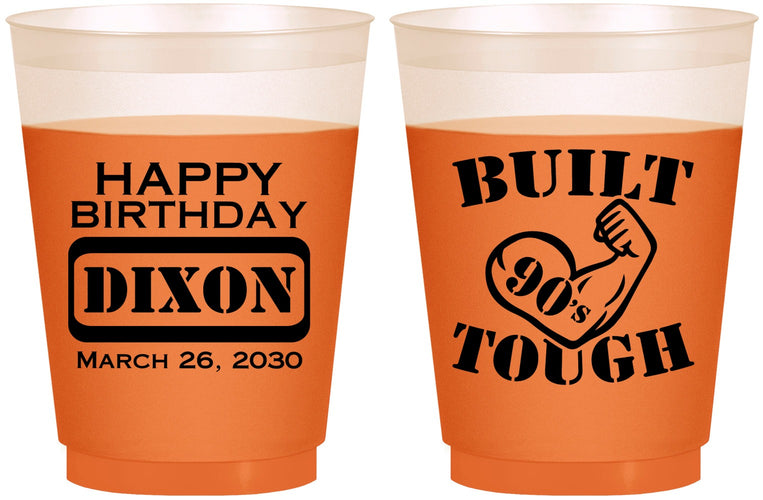 Custom Birthday 16 oz Color Changing Frosted Cups - Built Tough | 20078