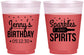 Custom Birthday 16 oz Color Changing Frosted Cups - Sparkles Spirits | 20083