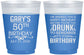 Custom Birthday 16 oz Color Changing Frosted Cups - 50th | 20095