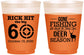 Custom Birthday 16 oz Color Changing Frosted Cups - 60th Gone Fishing | 20126