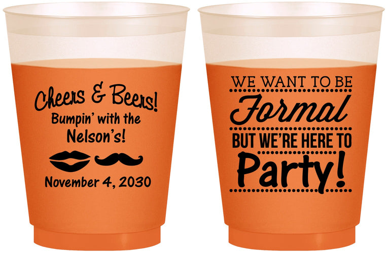 Custom Birthday 16 oz Color Changing Frosted Cups - Cheers Beers Formal | 20133
