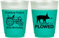 Custom Birthday 16 oz Color Changing Frosted Cups - 30th Get Plowed | 20166