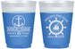 Custom Birthday 16 oz Color Changing Frosted Cups - 25th Nautical | 20168