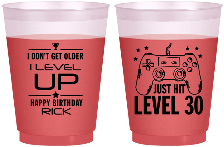 Custom Birthday 16 oz Color Changing Frosted Cups - 30th Video Games | 20179