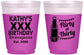 Custom Birthday 16 oz Color Changing Frosted Cups - 30th Flirty At Thirty | 20191
